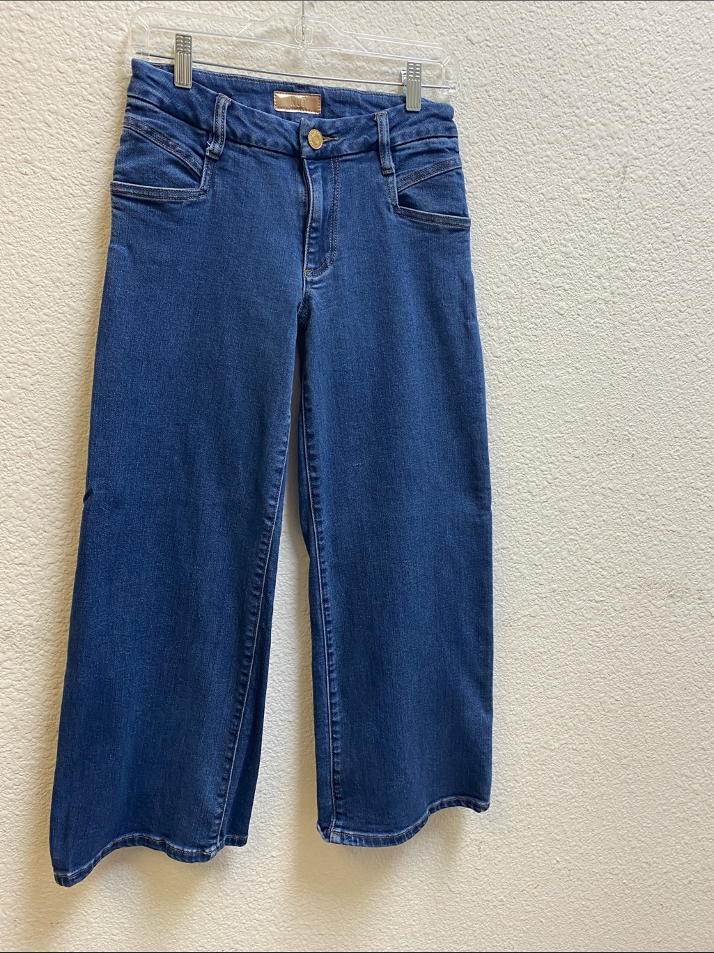 Kut From The Kloth Meg Wide Leg Flare Jeans - Dark Blue New Never Worn 2